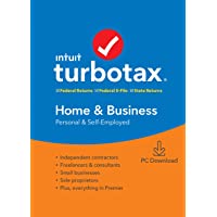 [Old Version] TurboTax Home & Business + State 2019 Tax Software [PC Download]