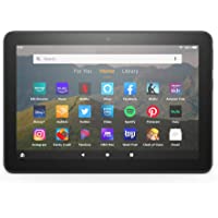 Fire HD 8 tablet, 8" HD display, 32 GB, latest model (2020 release), designed for portable entertainment, Black