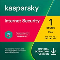 Kaspersky Internet Security 2022 | 1 Device | 1 Year | PC/Mac/Android | Online Code