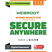 Webroot Internet Security Plus 2022 | Antivirus Software against Computer Virus, Malware, Phishing and more | 3-Device…
