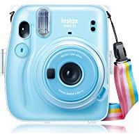 Fintie Protective Clear Case for Fujifilm Instax Mini 11 Instant Film Camera - Crystal Hard Shell Cover with Removable…