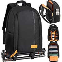TARION Camera Backpack Waterproof Camera Bag Large Capacity Camera Case with 15 Inch Laptop Compartment Rain Cover for…