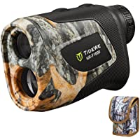 TIDEWE Hunting Rangefinder with Rechargeable Battery, 700/1000Y Camo Laser Range Finder 6X Magnification, Distance/Angle…