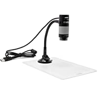 Plugable USB 2.0 Digital Microscope with Flexible Arm Observation Stand Compatible with Windows, Mac, Linux (2MP, 250x…