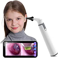 Wireless Otoscope Ear Camera with Dual View, 3.9mm 720PHD WiFi Ear Scope with 6 LED Lights for Kids and Adults…