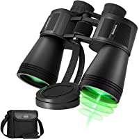 10X50 Binoculars for Bird Watching, HD Professional/Waterproof Binoculars for Adults, Large Eyepiece, Powerfull Compact…