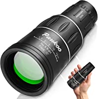 Pankoo 16X52 Monocular Telescope, High Power Prism Compact Monoculars for Adults Kids HD Monocular Scope for Bird…