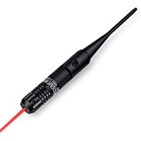 EZshoot BoreSighter Bore Sight kit with Button Switch for 0.177 to 0.54 Caliber Rifles Handgun Red Laser Sight