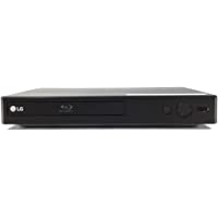 LG BP350 Blu-ray Disc & DVD Player Full HD 1080p Upscaling with Streaming Services, Built-in Wi-Fi, HDMI Output and…
