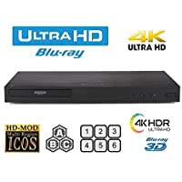 LG UHD 4K Region Free Blu Ray Disc DVD Player - PAL NTSC Ultra HD - USB - 100-240V 50/60Hz for World-Wide Use & 6 Feet…
