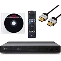 LG BP350 Blu-Ray Disc Player with Built-in Wi-Fi - Amazon, Netflix, YouTube + Remote Control + NeeGo High-Speed HDMI…