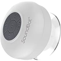 SoundBot SB510 HD Water Resistant Bluetooth 4.0 Shower Speaker, Handsfree Portable Speakerphone with Built-in Mic, 6hrs…