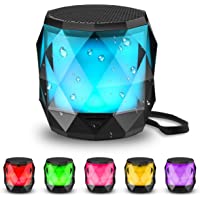 LFS Portable Bluetooth Speaker with Lights, Night Light LED Wireless Speaker,Magnetic Waterproof Speaker, 7 Color LED…