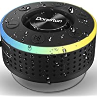 Donerton Bluetooth Shower Speaker, IPX7 Waterproof Wireless Speaker with Suction Cup, Portable Speaker, 360 HD Surround…