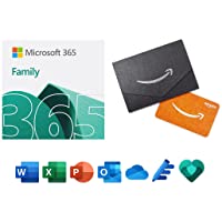 Microsoft 365 Family 12-month subscription with Auto-Renewal + $50 Amazon Gift Card