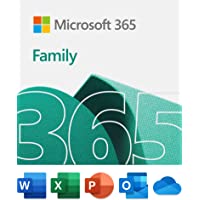 Microsoft 365 Family | 12-Month Subscription, up to 6 people | Premium Office Apps | 1TB OneDrive cloud storage | PC/Mac…