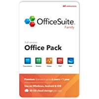 OfficeSuite Family Compatible with Microsoft® Office Word® Excel® & PowerPoint® and Adobe® PDF for PC Windows 10, 8.1, 8…