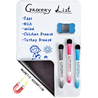 12 x 8 inches Magnetic Dry Erase Whiteboard Sheet ,Home Kitchen Fridge Shopping List and Office Notice Board (12” X 8”)