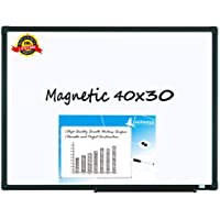Magnetic Dry Erase White Board| 40" x 30" Wall-Mounted Aluminum Message Presentation WhiteBoard with Pen Tray for Kids…