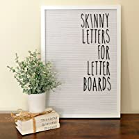 Skinny Letterboard Letters Set (Letters Only) Rae Dunn Inspired Font Letters for Letter Board Accessories, Felt Board…