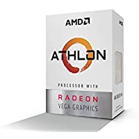 AMD YD200GC6FBBOX Athlon 200GE 2-Core 4-Thread AM4 Socket Desktop Processor with Radeon Vega Graphics