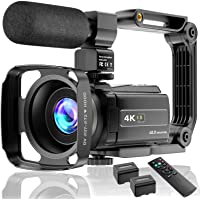 4K Video Camera Camcorder UHD 48MP WiFi IR Night Vision Vlogging Camera for YouTube Touch Screen 16X Digital Zoom Camera…