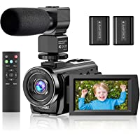 Video Camera Camcorder YouTube Vlogging Camera FHD 1080P 30FPS 24MP 16X Digital Zoom 3" LCD 270 Degrees Rotatable Screen…