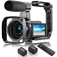4K Video Camera Camcorder 48MP Ultra HD Video Camera for YouTube with WIFI Vlogging Camera IR Night Vision Video…