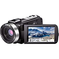 Video Camera Camcorder Full HD 1080P 30FPS 24.0 MP IR Night Vision Vlogging Camera Recorder 3.0 Inch IPS Screen 16X Zoom…