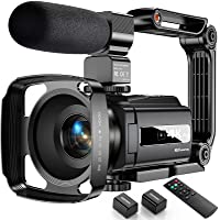 4K Video Camera Camcorder 48MP 60FPS Ultra HD Video Camera with WiFi Vlogging Camera for YouTube 16X Digital Video…