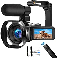4K HD Video Camera 48MP 60FPS WiFi Vlogging Camera 18X Digital Camera IR Night Vision Camcorder Video Camera for YouTube…