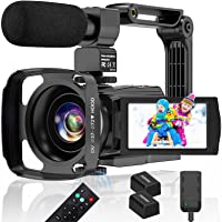 4K Camcorder 60FPS Video Camera 48MP WiFi Vlogging Camera for YouTube 16X Digital Camera IR Night Vision Camcorders with…