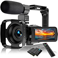 Video Camera Camcorder Ultra HD 2.7K 30FPS 36.0 MP IR Night Vision YouTube Vlogging Camera 3.0 Touch Screen 16X Digital…