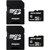 Micro Center 32GB Class 10 Micro SDHC Flash Memory Card with Adapter for Mobile Device Storage Phone, Tablet, Drone…