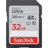 SanDisk 32GB Ultra SDHC UHS-I Memory Card - 120MB/s, C10, U1, Full HD, SD Card - SDSDUN4-032G-GN6IN