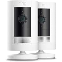 Ring Stick Up Cam Battery HD security camera with custom privacy controls, Simple setup, Works with Alexa – 2-Pack