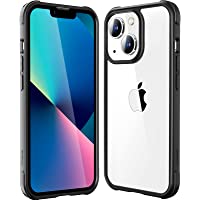 Mkeke Compatible with iPhone 13 Case Black, Not Yellowing Shockproof 13 Phone Black Case with Protective Bumper Slim Fit…