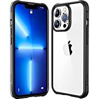 Mkeke Compatible with iPhone 13 Pro Max Case Clear, Not Yellowing Shockproof Protective Bumper Hard Back Phone Case 6.7…