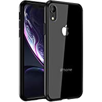 Mkeke Compatible with iPhone Xr Case,Clear Anti-Scratch Shock Absorption Cases for 6.1 Inch (Black)