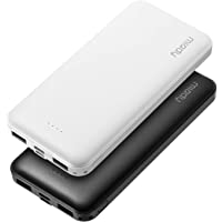 2-Pack Miady 10000mAh Dual USB Portable Charger, Fast Charging Power Bank with USB C Input, Backup Charger for iPhone X…