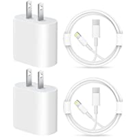 iPhone 12 13 Fast Charger [Apple MFi Certified]Lightning Cable 20W PD USB C Wall Charger 2-Pack 6FT Fasting Charging…