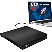 External DVD Drive, USB 3.0 Portable CD/DVD +/-RW Drive/DVD Player for Laptop CD ROM Burner Compatible with Laptop…