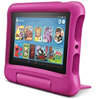 Fire 7 Kids tablet, 7" Display, ages 3-7, 16 GB, Pink Kid-Proof Case