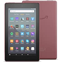 Fire 7 tablet, 7" display, 16 GB, latest model (2019 release), Plum