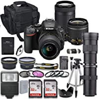 Nikon D5600 DSLR Camera with AF-P 18-55mm VR Lens & Nikon AF-P 70-300mm ED Lens Bundle + 420-800mm MF Telephoto Zoom…