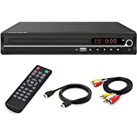 DVD Player,Foramor HDMI DVD Player for Smart TV Support 1080P Full HD with HDMI Cable Remote Control USB Input Region…