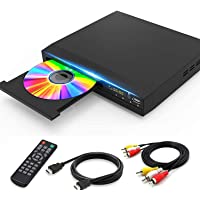 DVD Player for TV with HD 1080p Upscaling, HDMI & AV & Coaxial Output Included