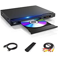 DVD Player, HDMI & RCA Connection, Region Free DVD Players for TV, with Microphone/USB Input Design, NTSC/PAL System…