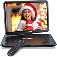 SUNPIN 17.9" Portable DVD Player with 15.6" Large HD Swivel Screen, 6 Hours Rechargeable Battery, Anti-Shocking, Resume…