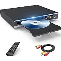 DVD Player, Region Free DVD Players for CD/DVD's, Compact DVD Player Supports NTSC/PAL System with RCA Stable Outputs…